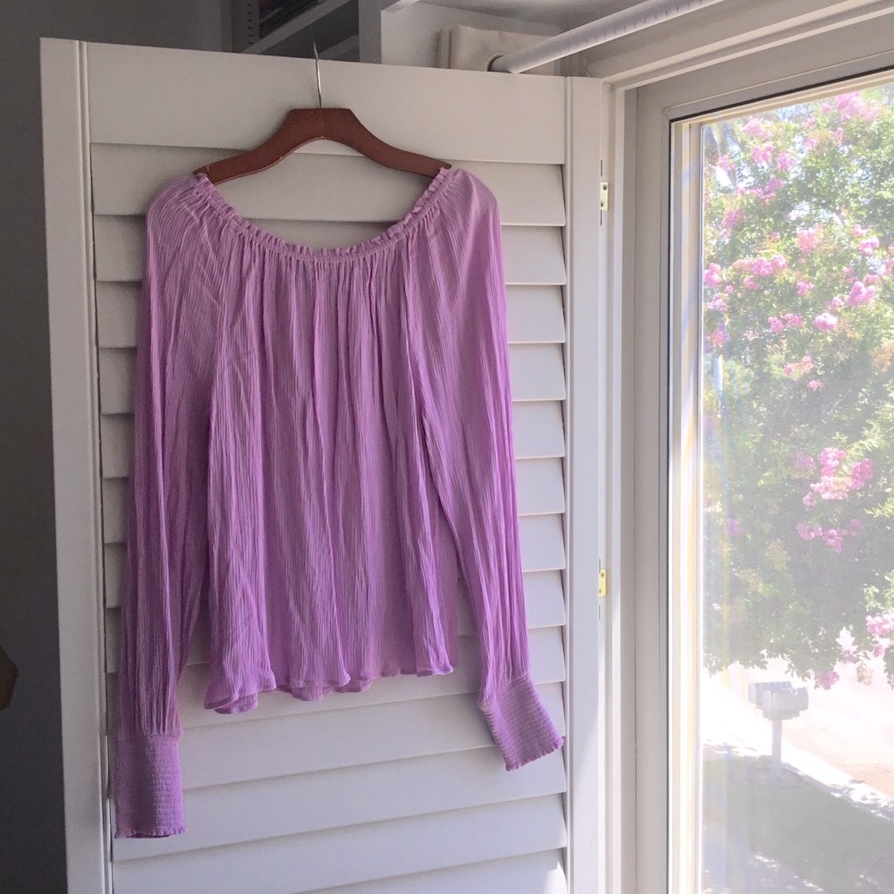 NWOT Sanctuary Lavender Long Sleeve Blouse
